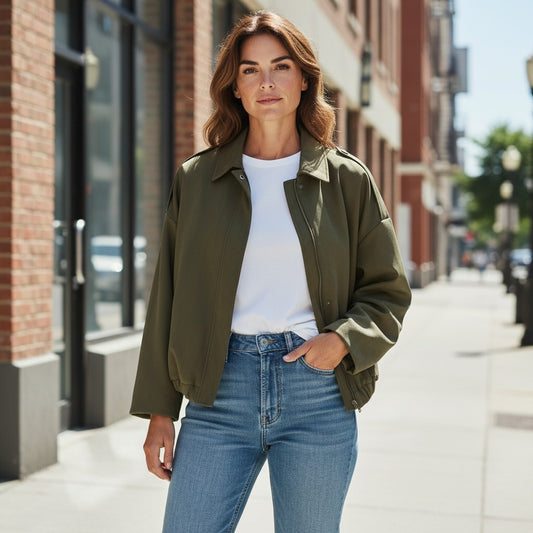 Vintage Oversized Bomber Jacket